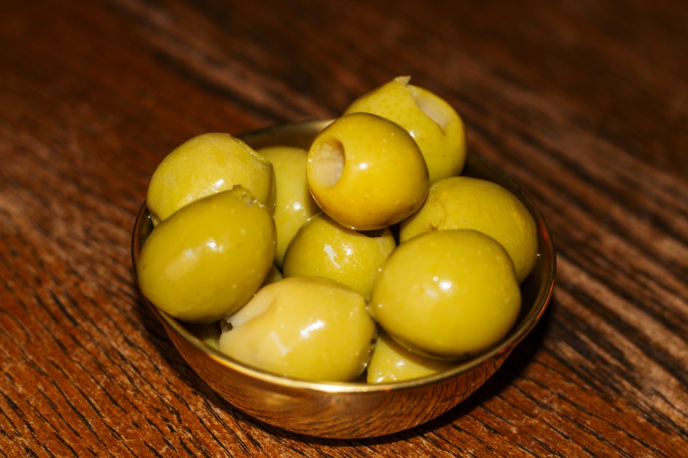 Оливки зелені 100 гр.