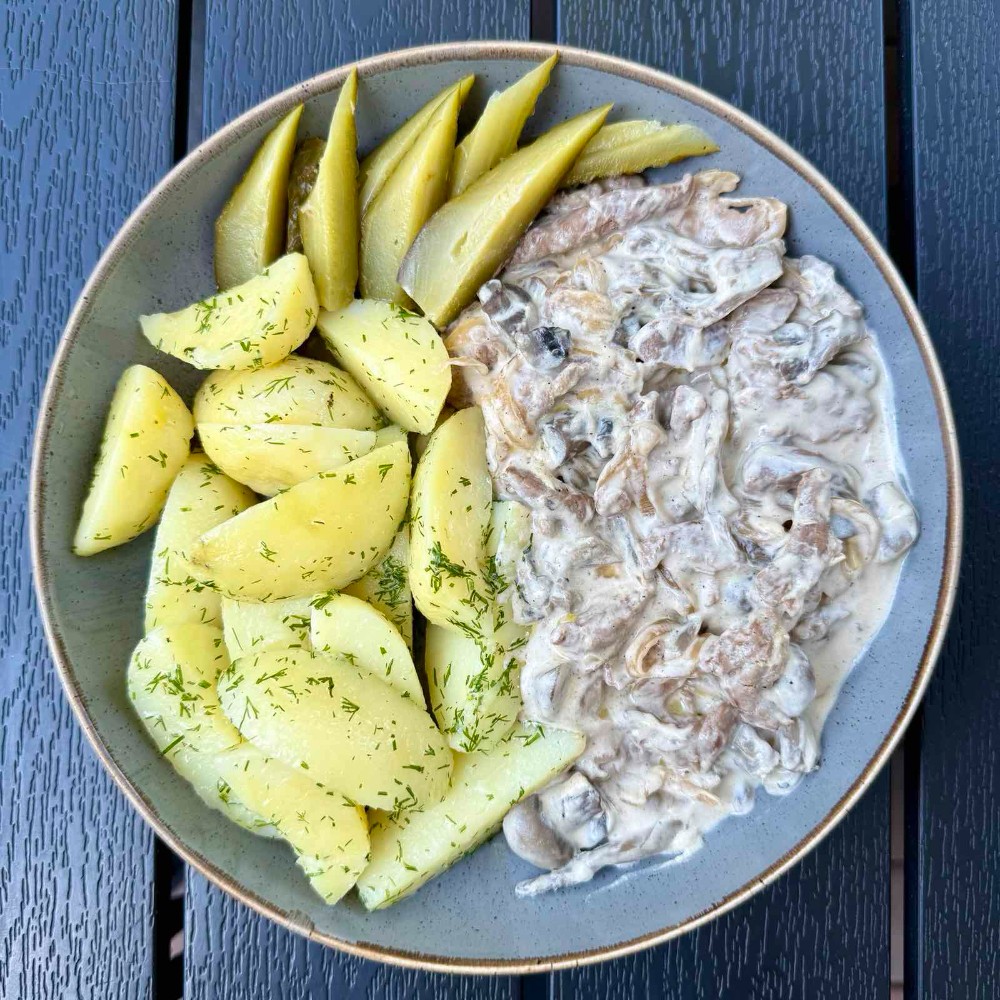 Бефстроганов з телятини🇬🇧Veal Stroganoff