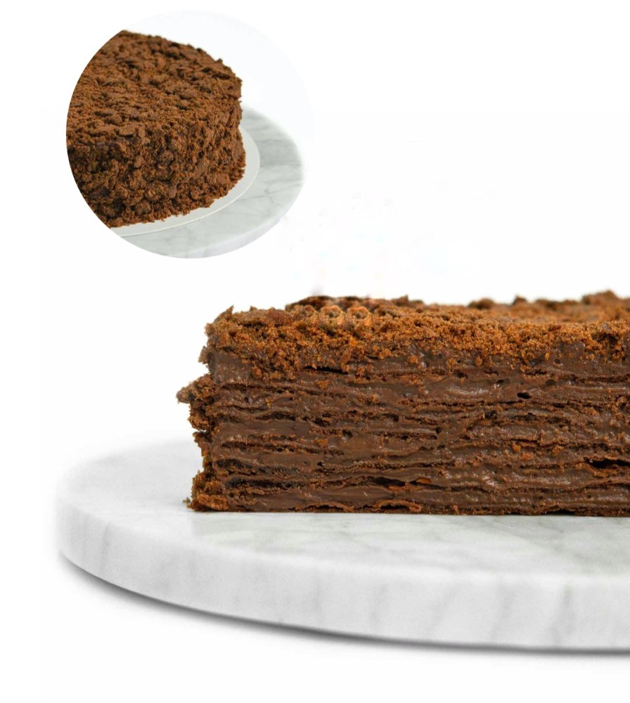 Наполеон шоколад-горіх