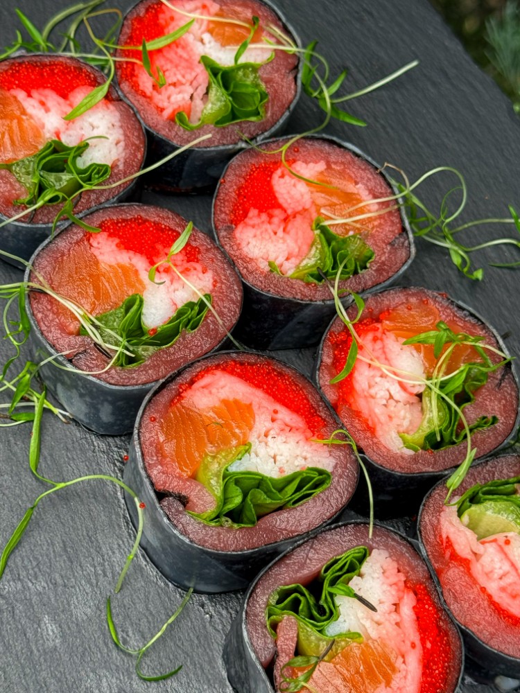 Преміум фреш рол з тунцем та лососем