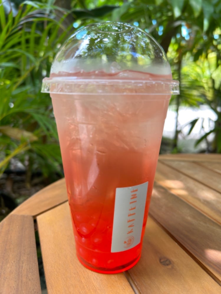 Strawberry Bursting Boba Fruit Tea