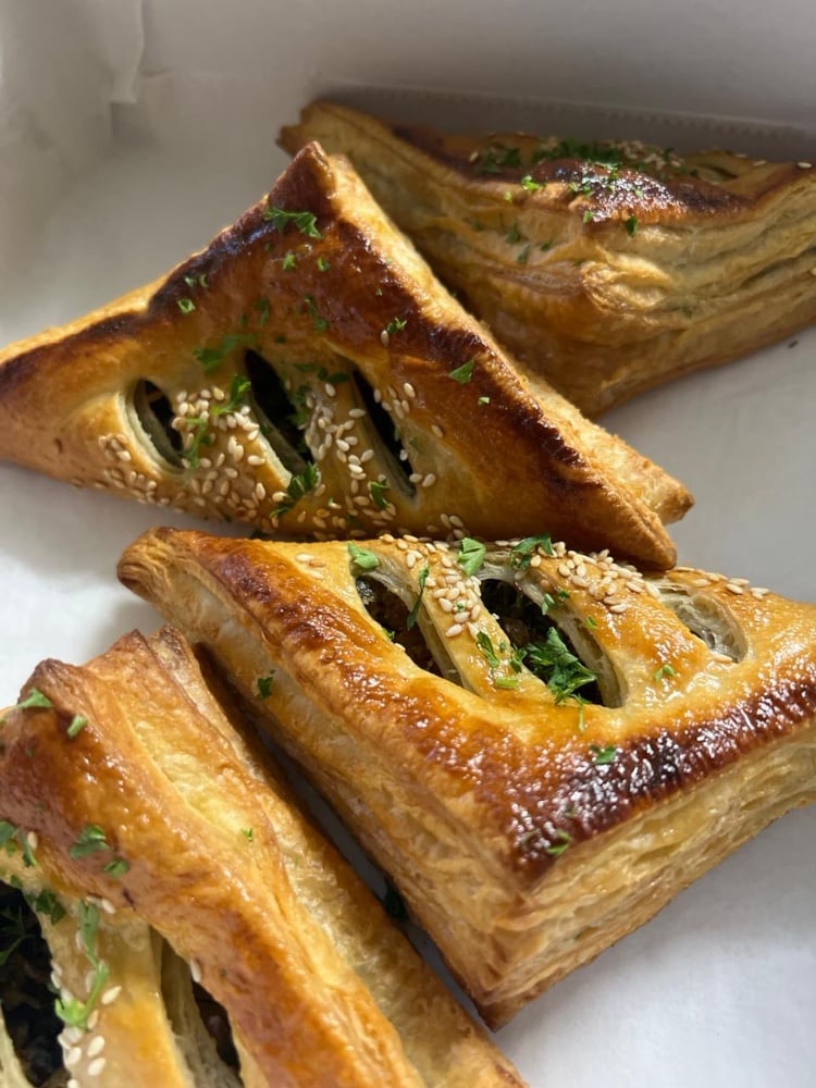 Saltfish Spinach Croissant