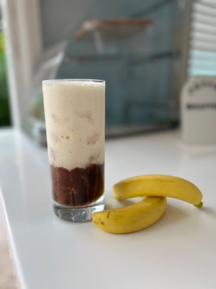 Banana Coconut Iced Latte