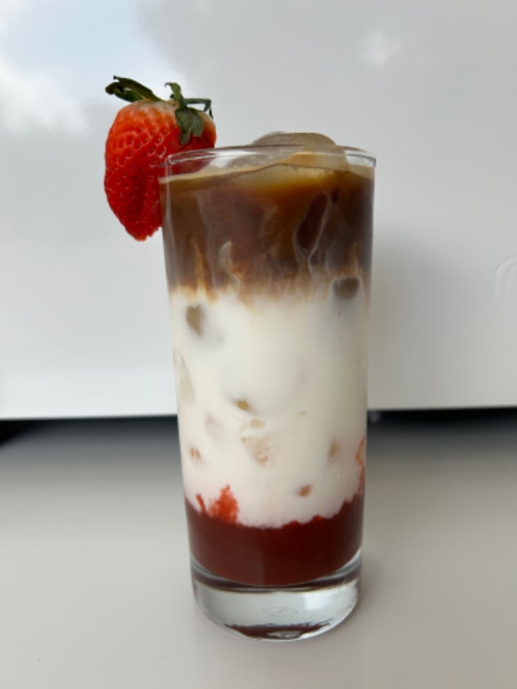 Strawberry Iced Latte