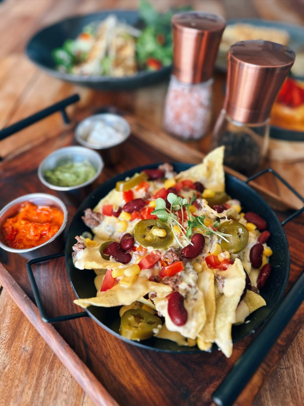 Beef nachos