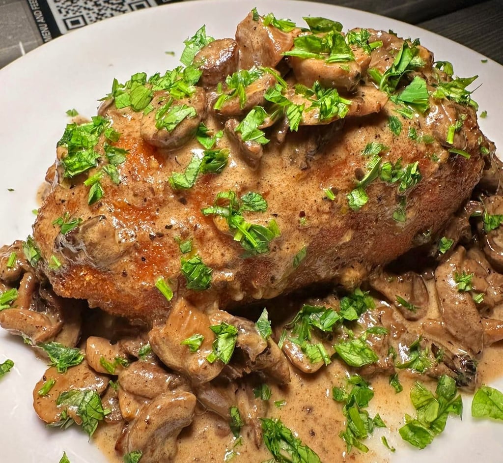 Cordon Bleu With Swiss Mushroom Sauce