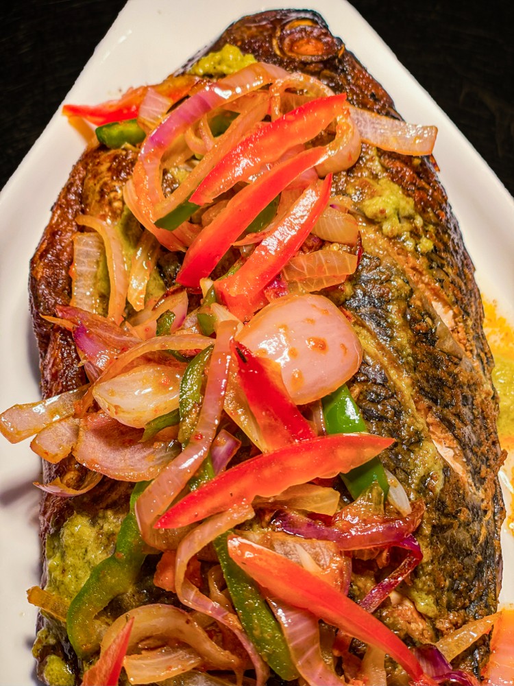 Adomi Grilled Tilapia Fried Rice