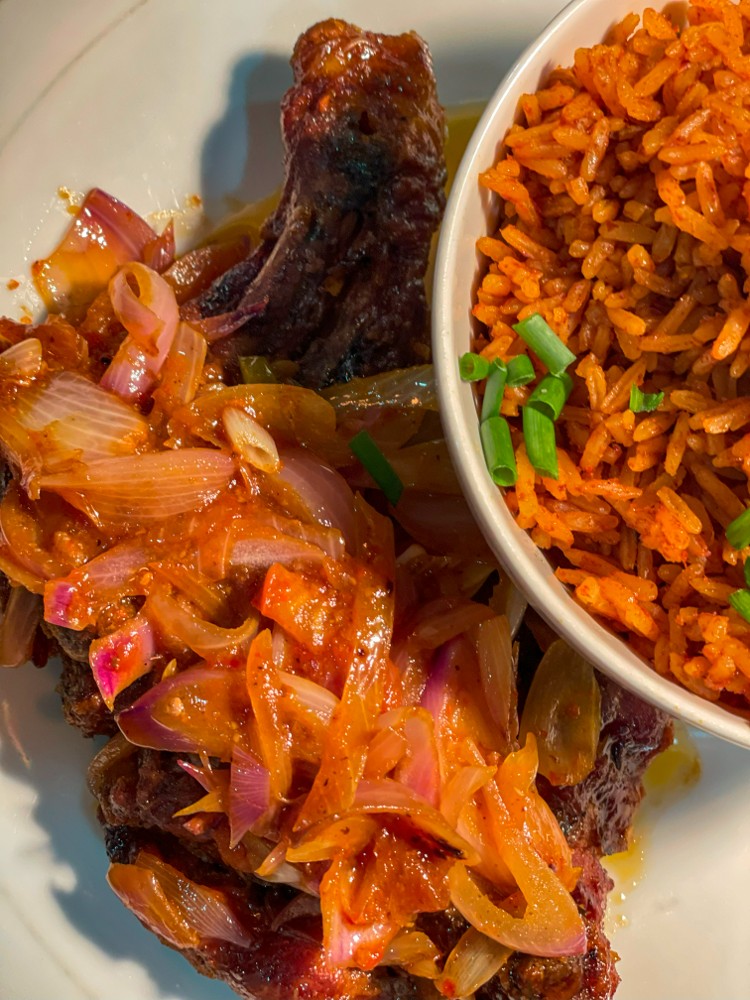 Spicy Grilled Chicken Jollof (LS)