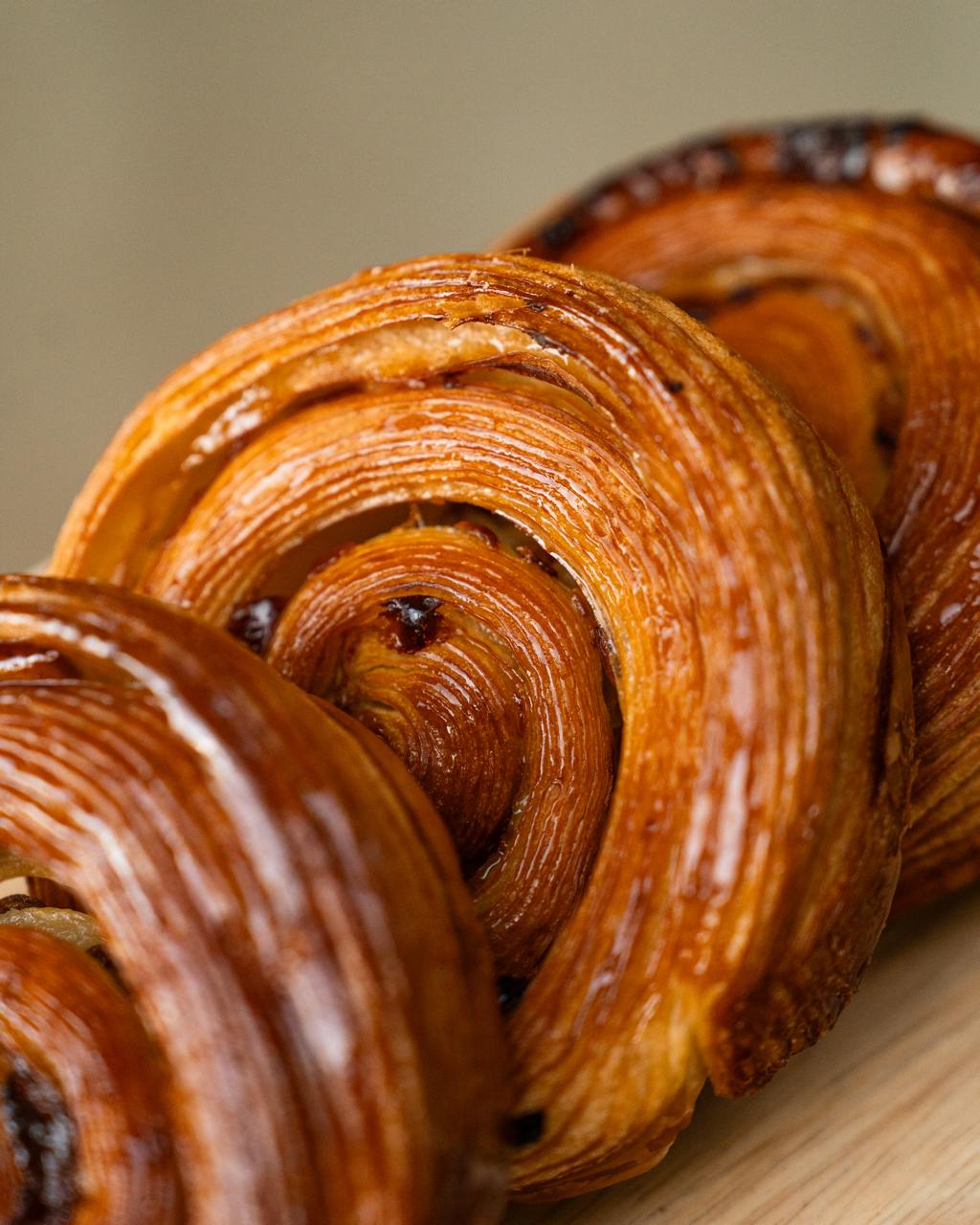 Puff pastry w/ raisins