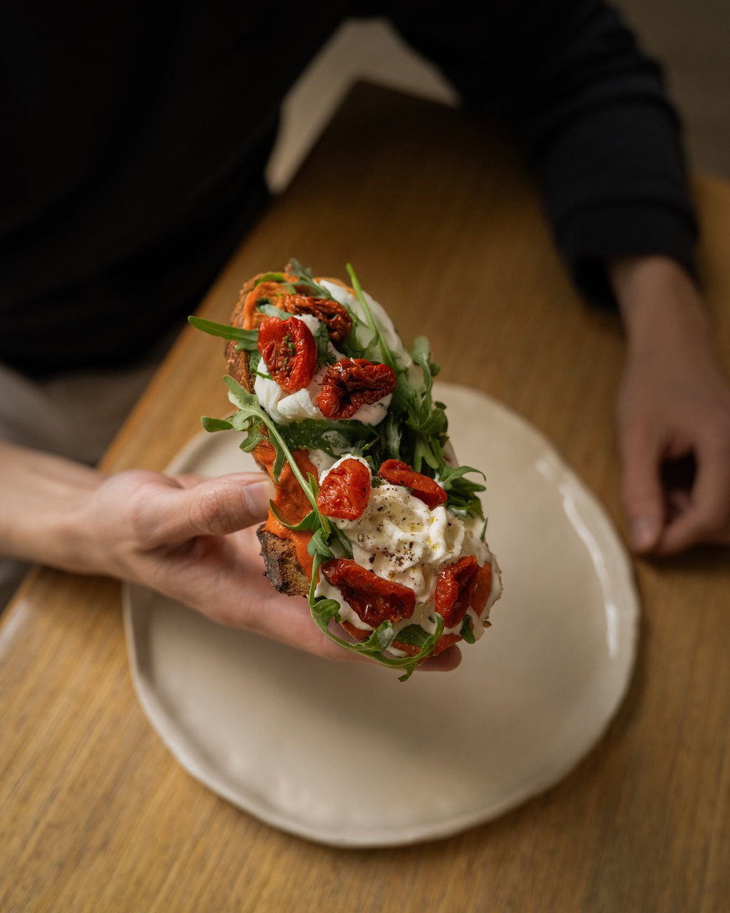 Toast w/ stracciatella
