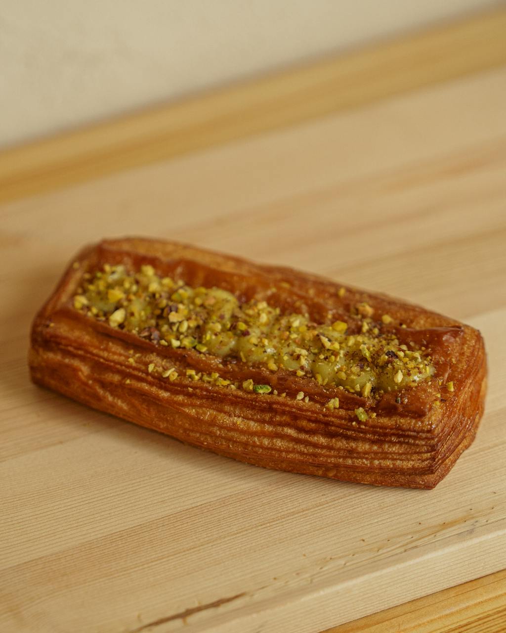 Raspberry pistachio danish