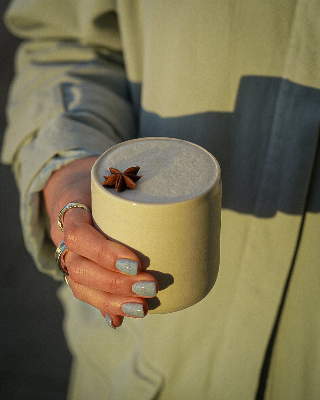 Mango latte tea