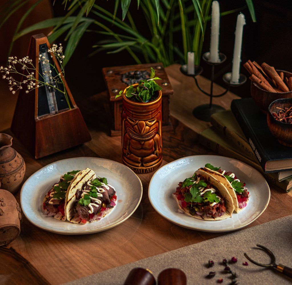 Такос с говяжьим языком  / Beef Tongue Tacos