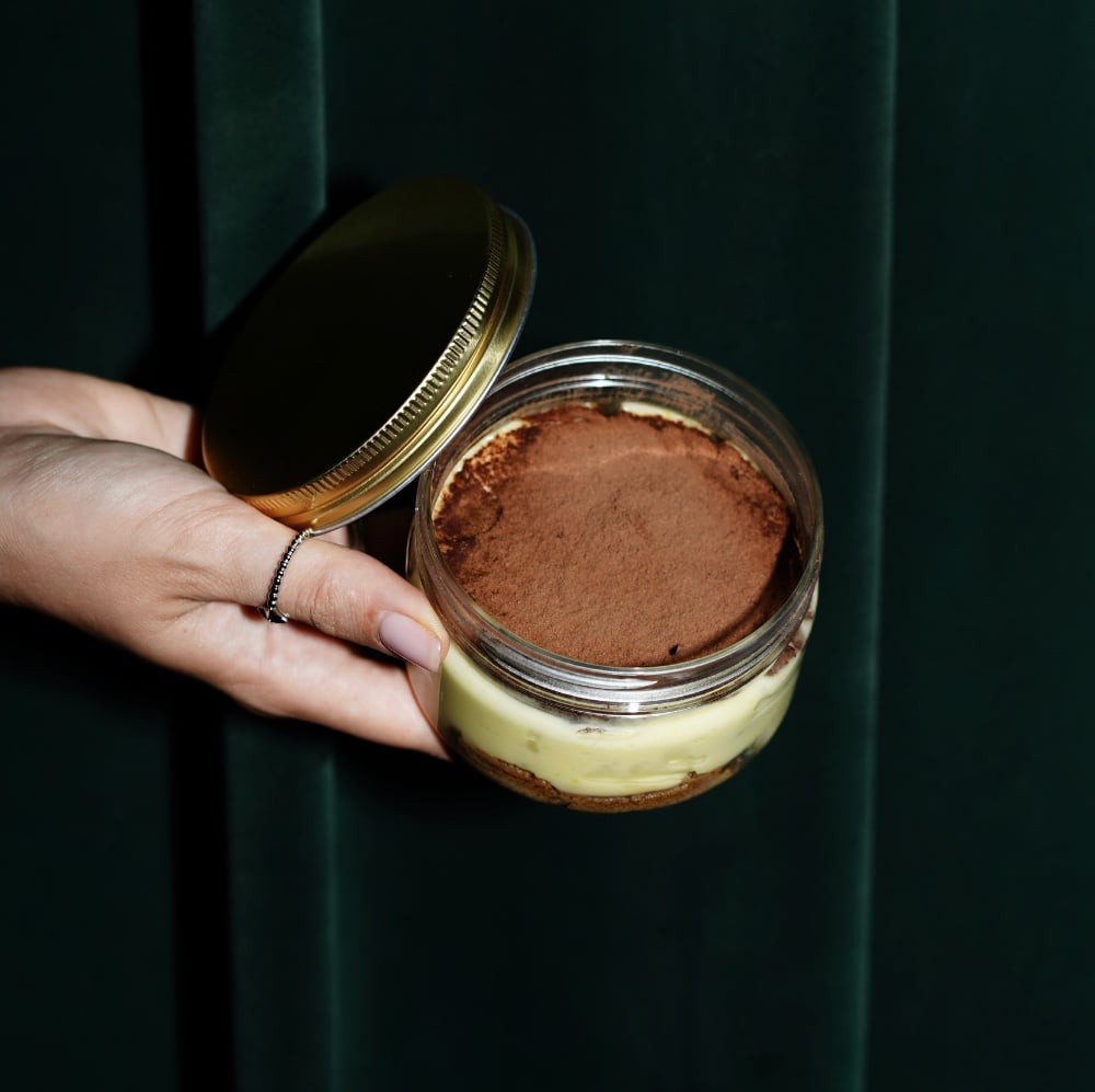 Tiramisu in jar
