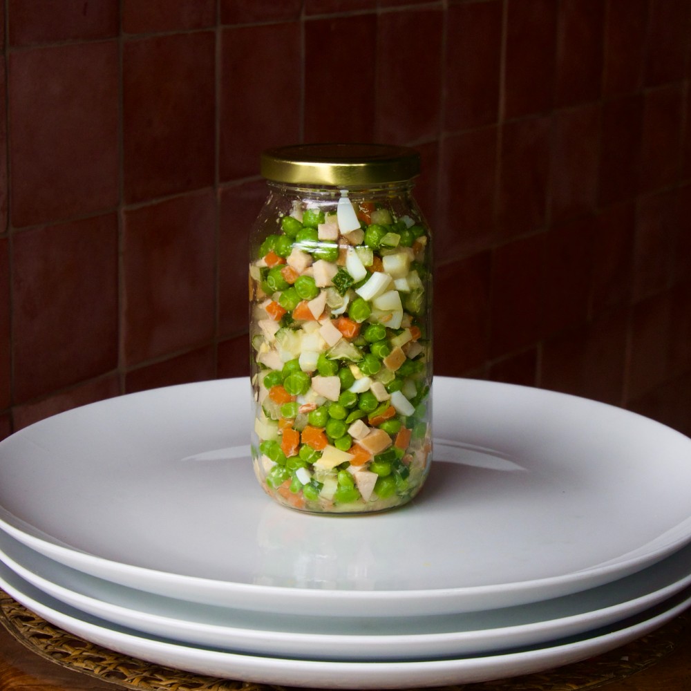 Olivier salmon 400g. by jar