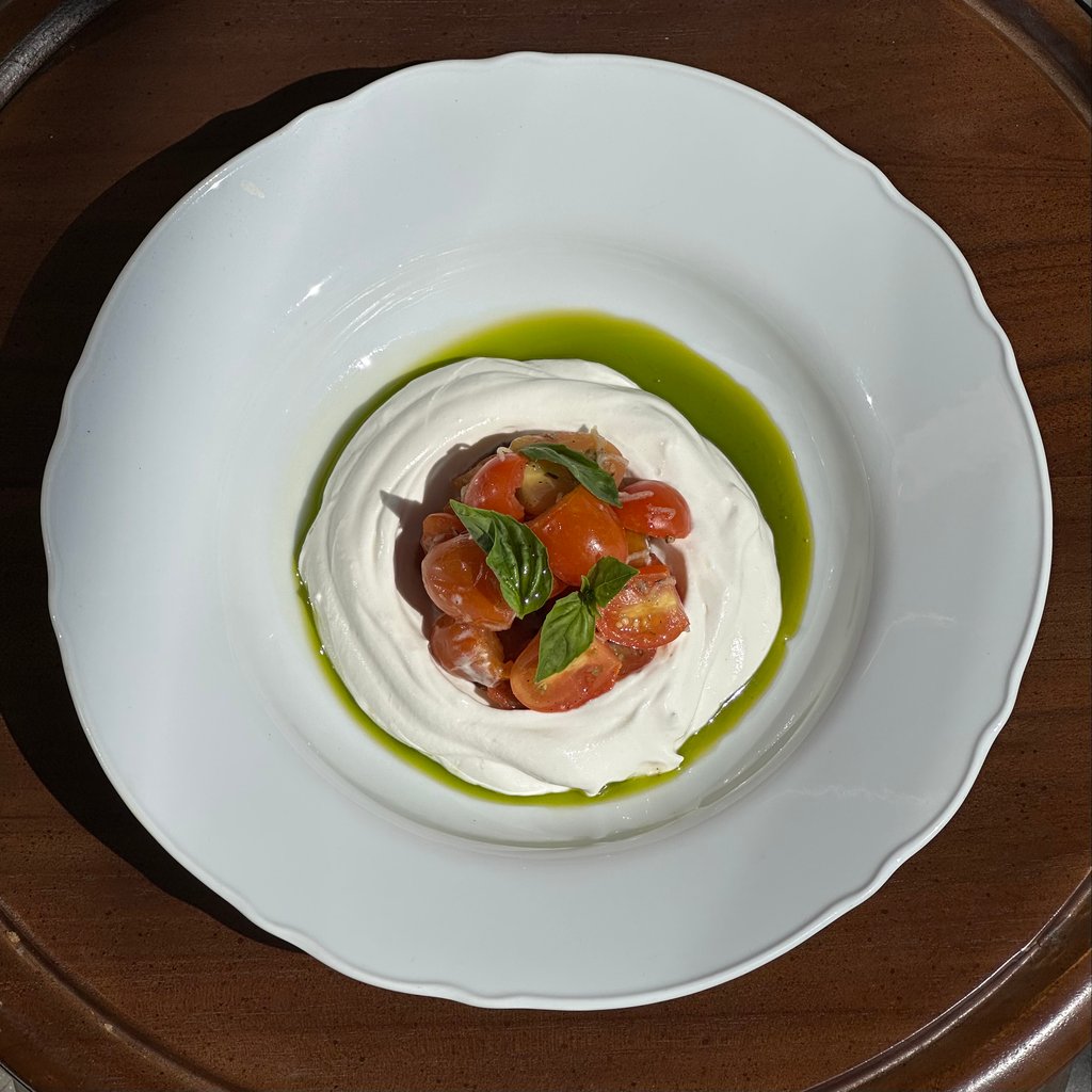 Smoked Yogurt with Roasted Tomatoes