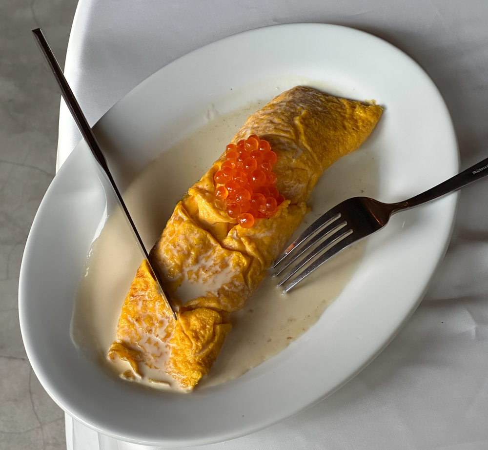 French Red Caviar Omelette d