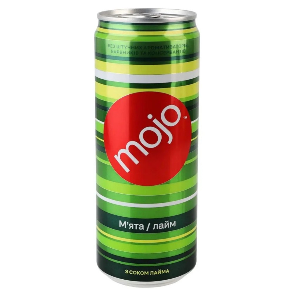Напій Енергетичний Mojo М’ята Лайм 0.33л