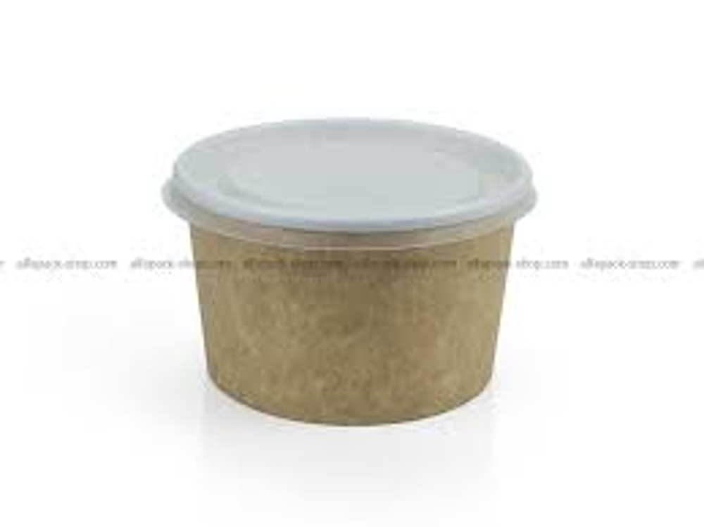 Контейнер суповий крафт з кришкою