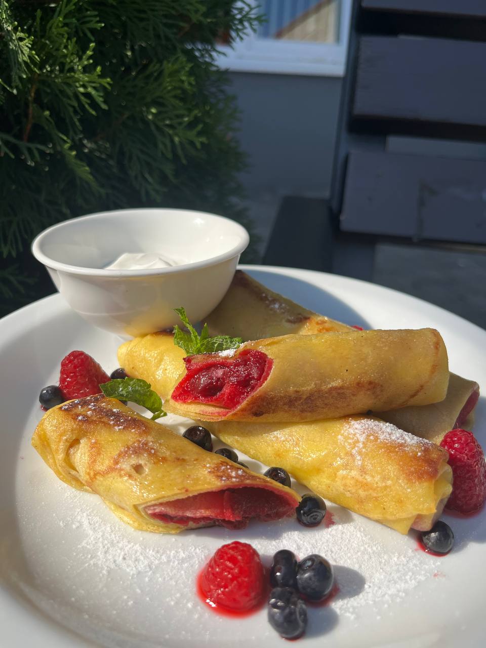 Млинці з вишнями