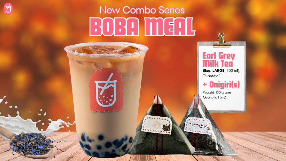 Earl Grey L + 2x onigiri