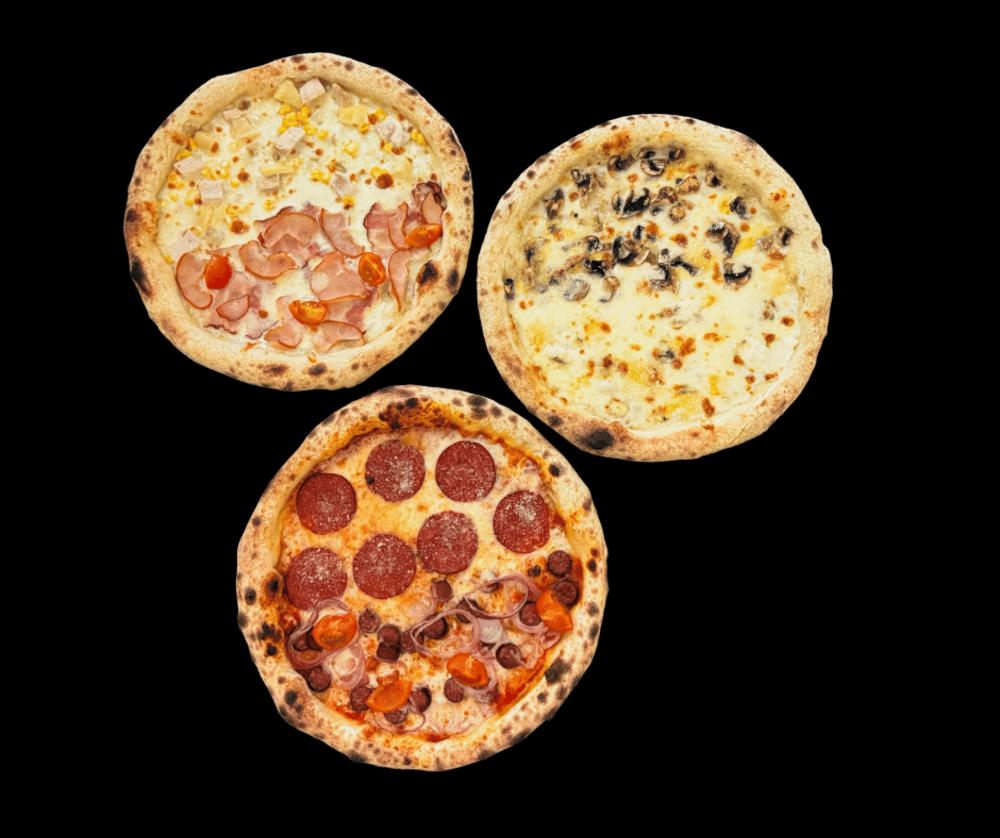 Вигода піц половинок (три піци)