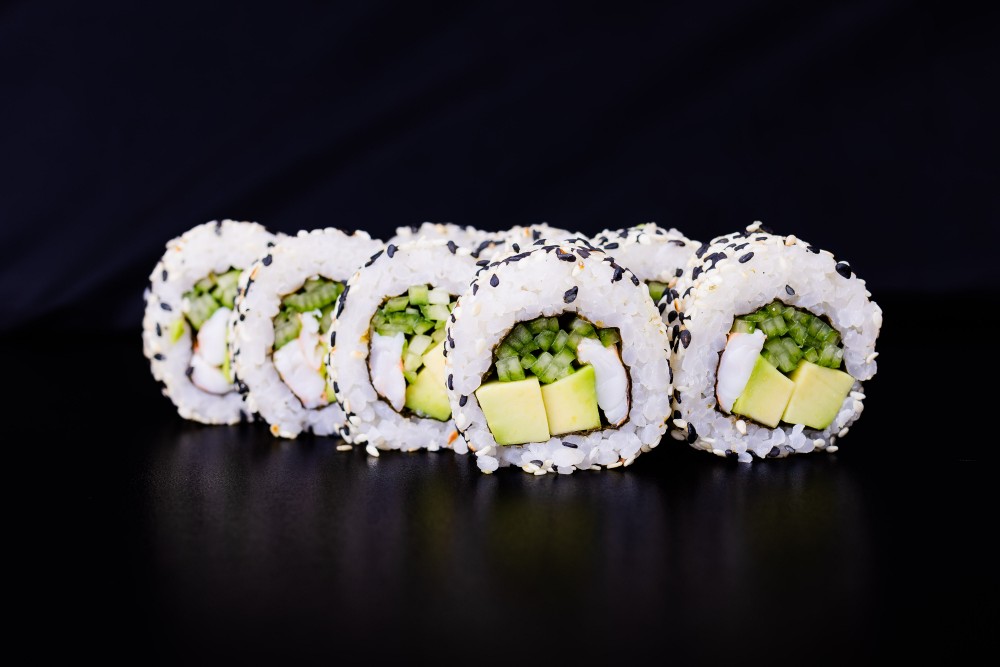 Каліфорнія  без сиру з  креветкою