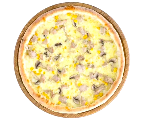 Куриця с грибами