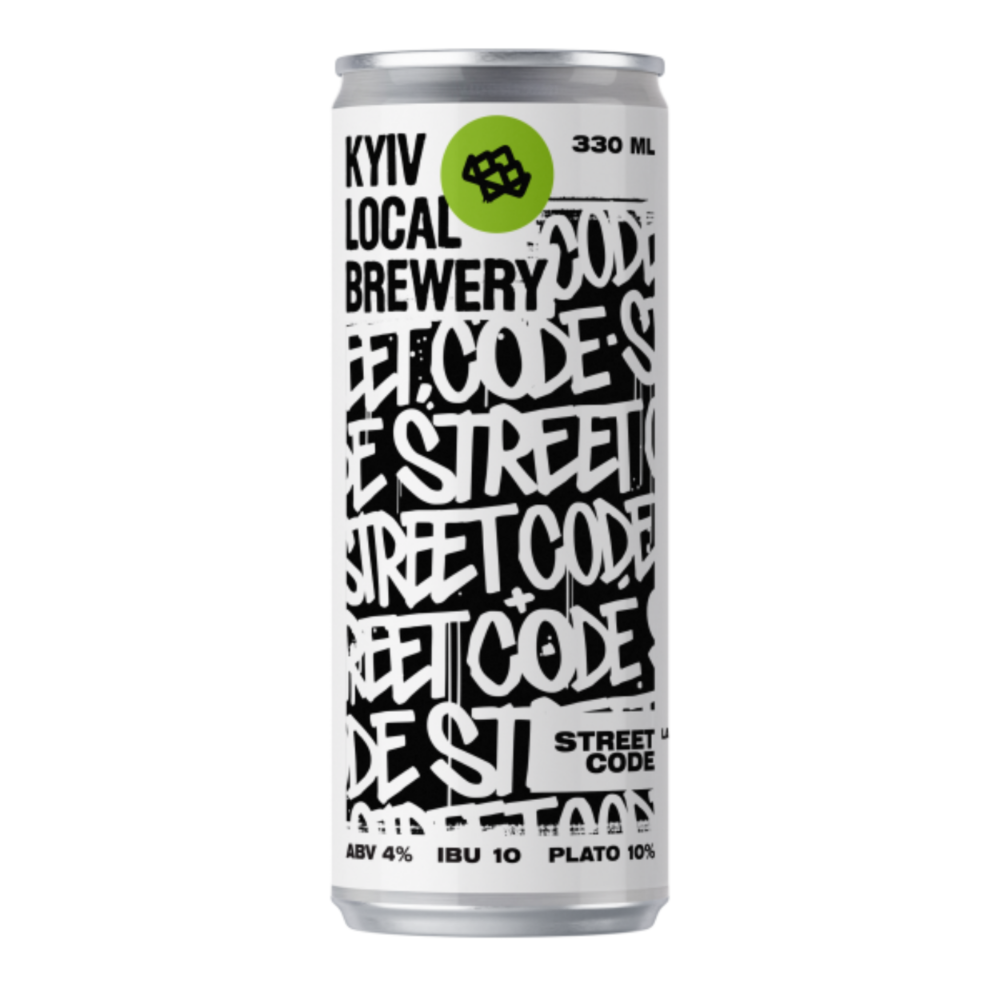 Пиво світле Street Code Lager 0,33 ж/б