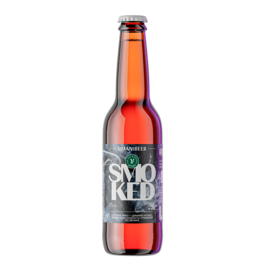 Пиво Умань Смоукед 0,33 скл
