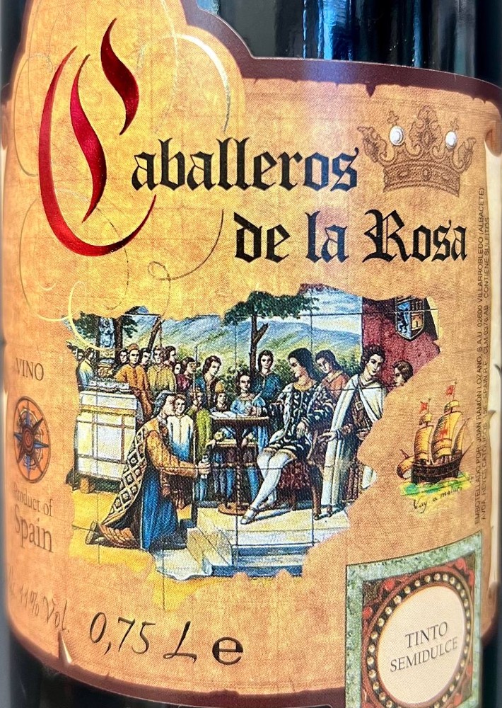 Caballeros de la Rosa Lozano Tinto напівсолодке Іспанія 750 мл.