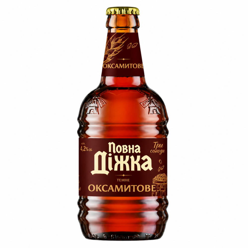Пиво Повна діжка Оксaмитoвe 0,45 л