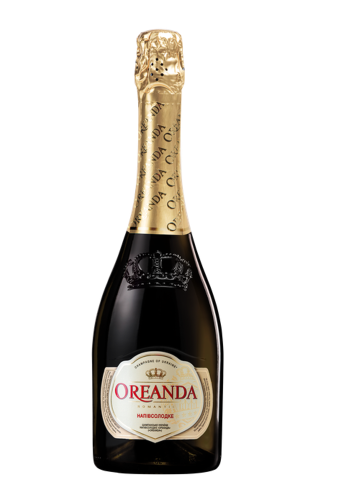 Вино ігристе Oreanda біле напівсолодке 0.75 л 10,5-12.5%