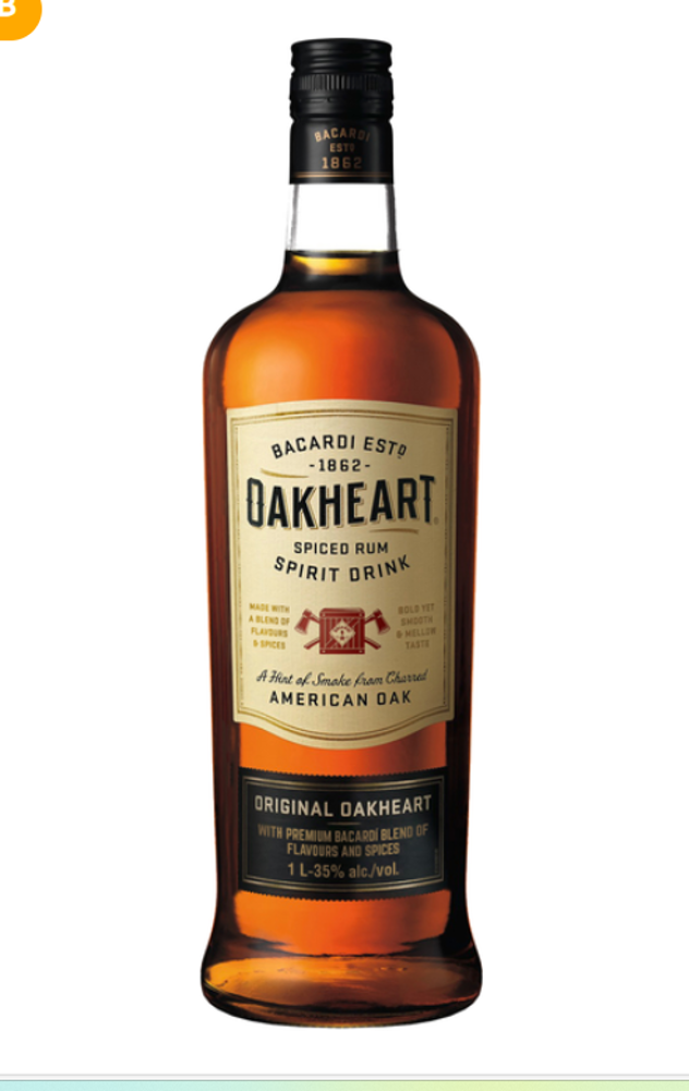 Ромовий напій Oakheart Original 12 місяців витримки 35%