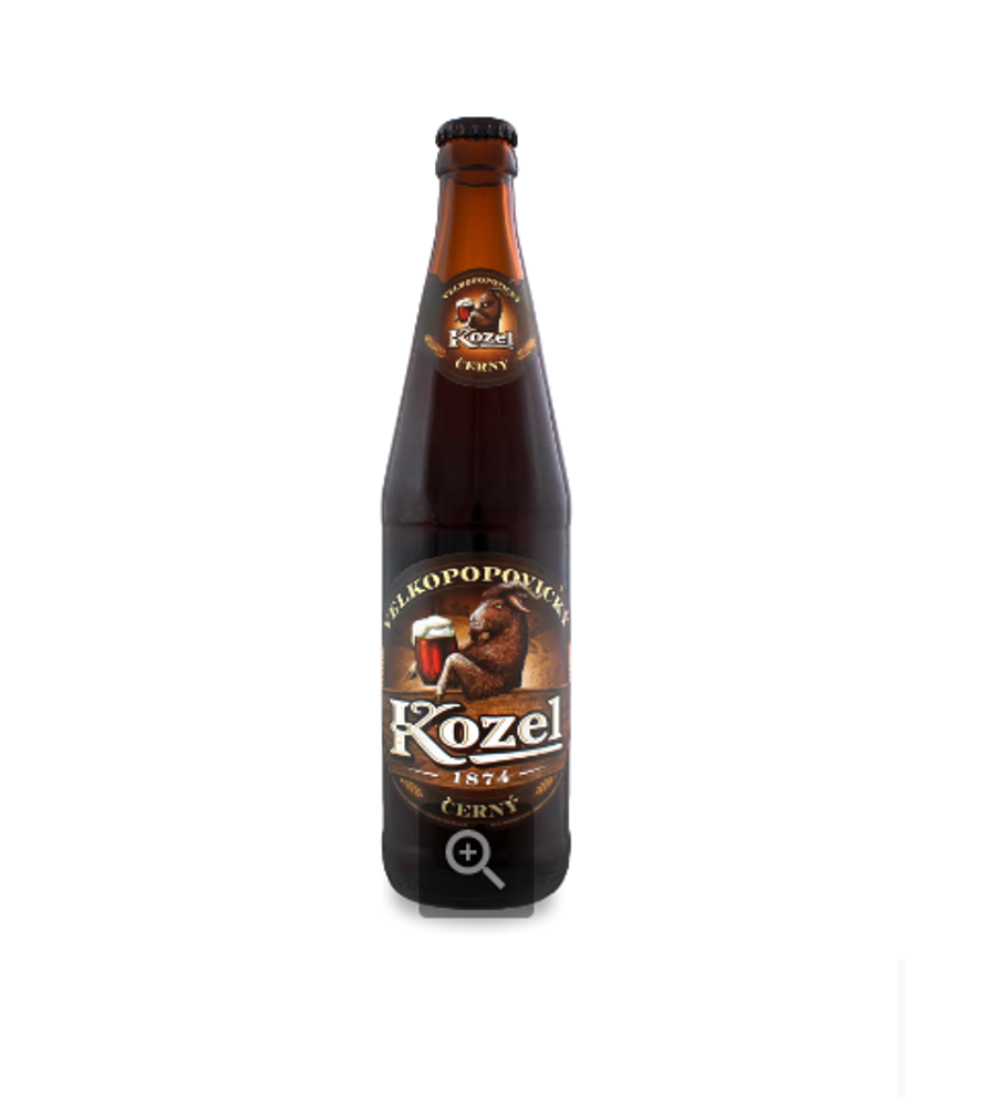 Пиво Velkopopovitsky Kozel темне пляшка, 0,45л