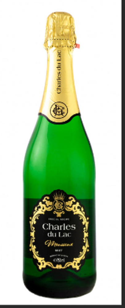 Вино ігристе Charles Du Lac Brut 0.75 л 8.4%