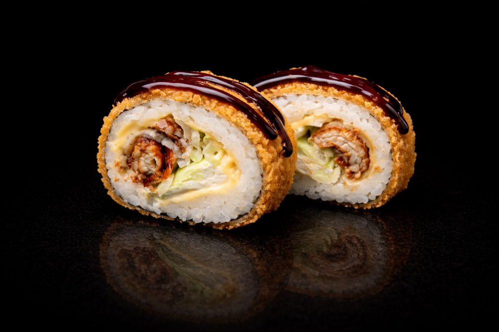 Теплий рол з вугрем стандарт (270 грамів)