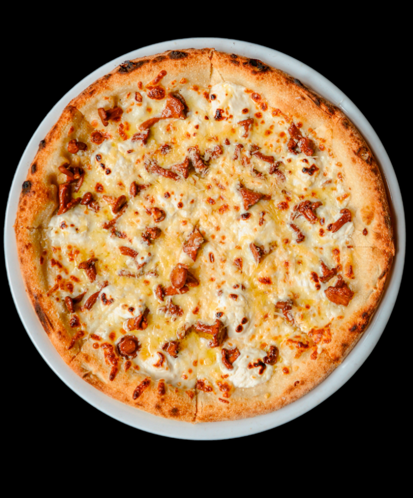 Піца з лисичками