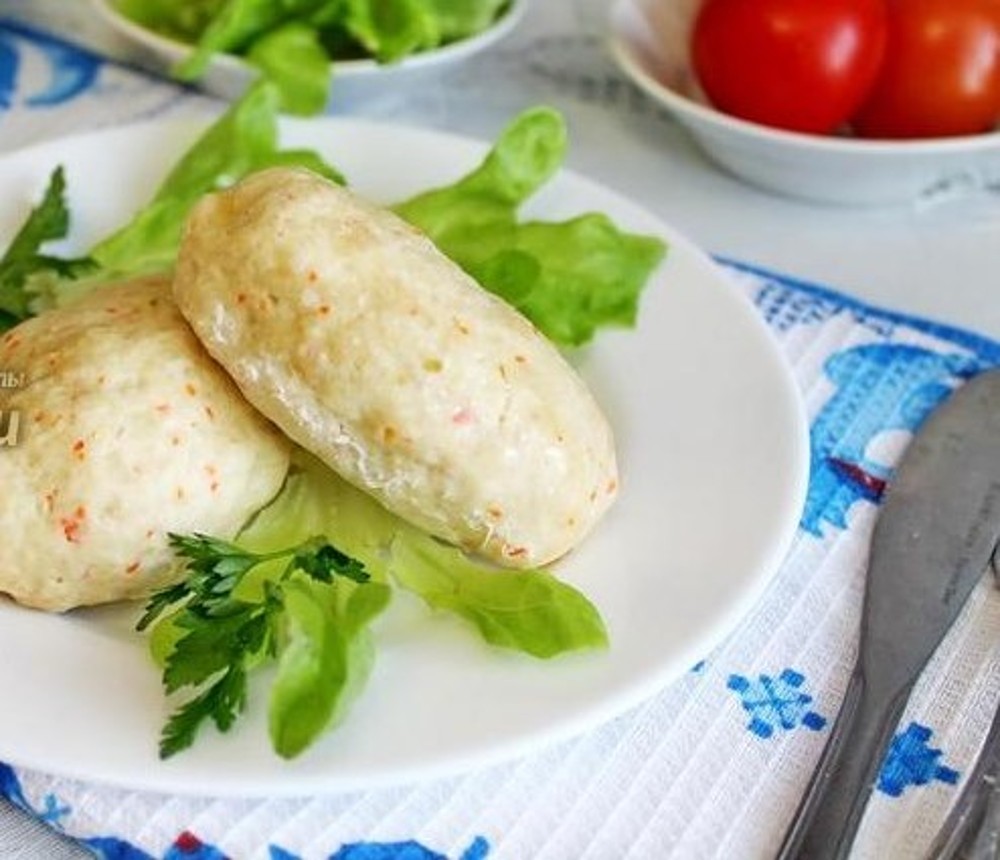 Котлета куряча із зеленню на пару 2шт
