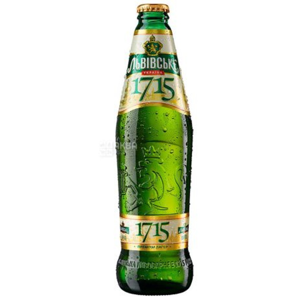 Пиво "Львівське 1715" 0,45л скло