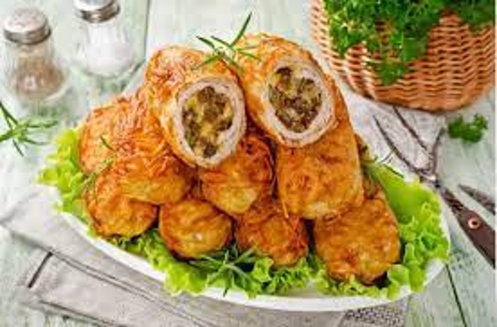 М'ясні крученики з грибами