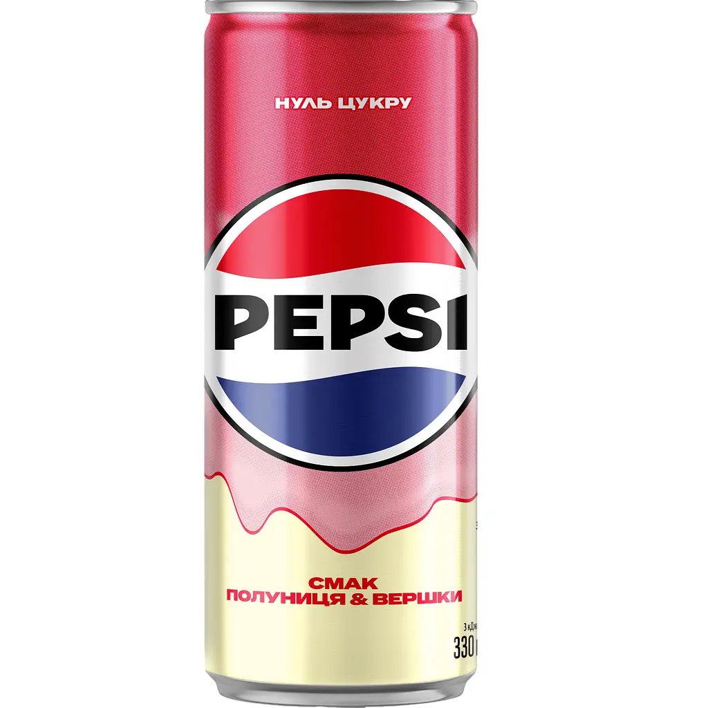 Pepsi Полуниця&Вершки 0.33 л.