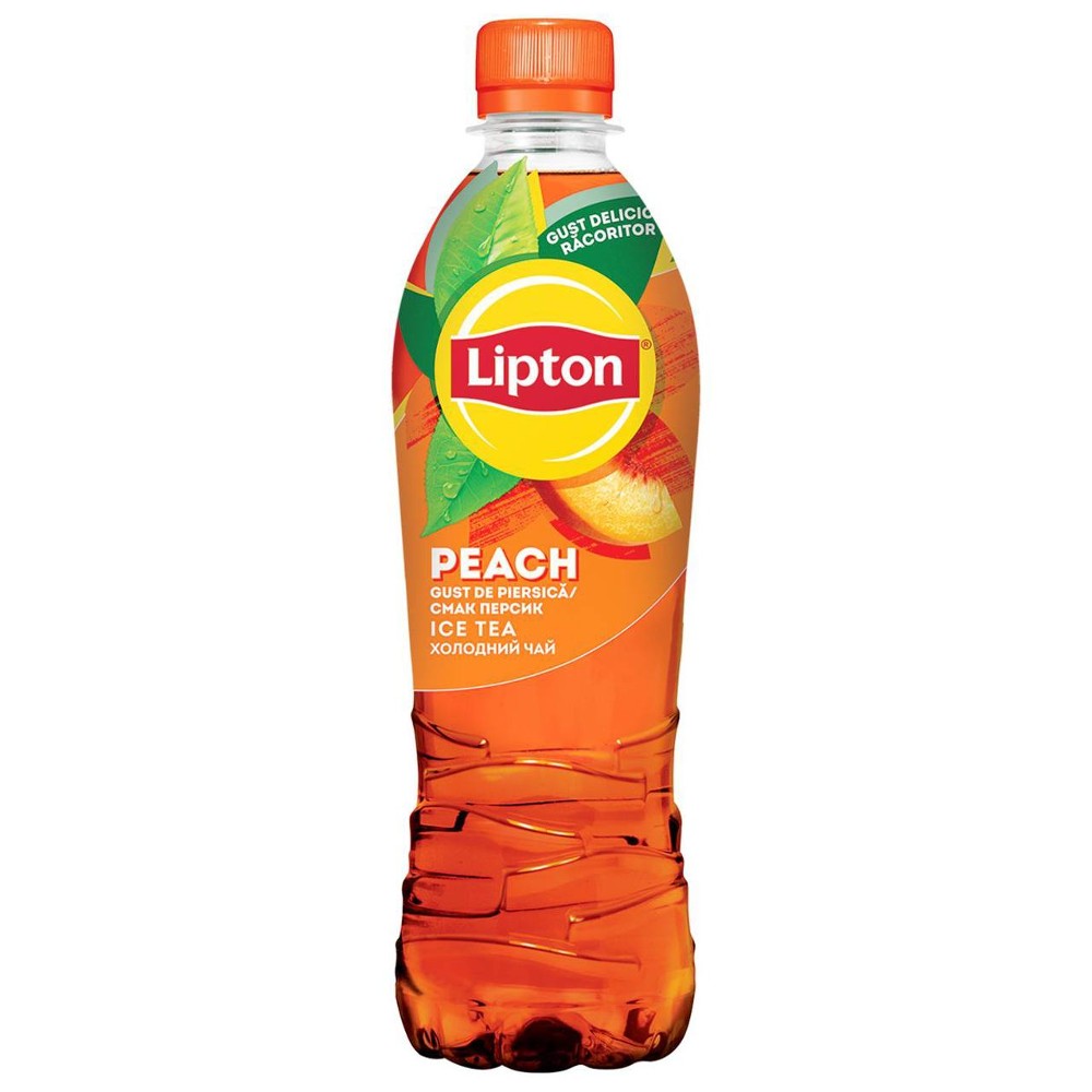 Чай Lipton чорний персик 0.5 л.