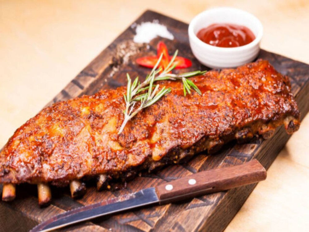 Ребра BBQ г з собою на земани 
