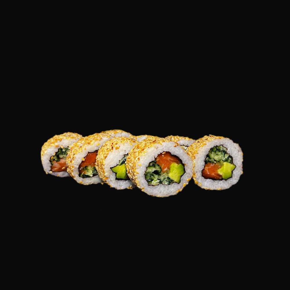 Каліфорнія з лососем в кунжуті(225г)