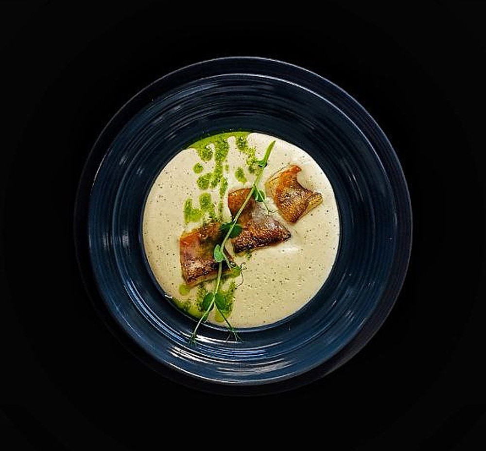 Сирний крем-суп з кінг кліпом