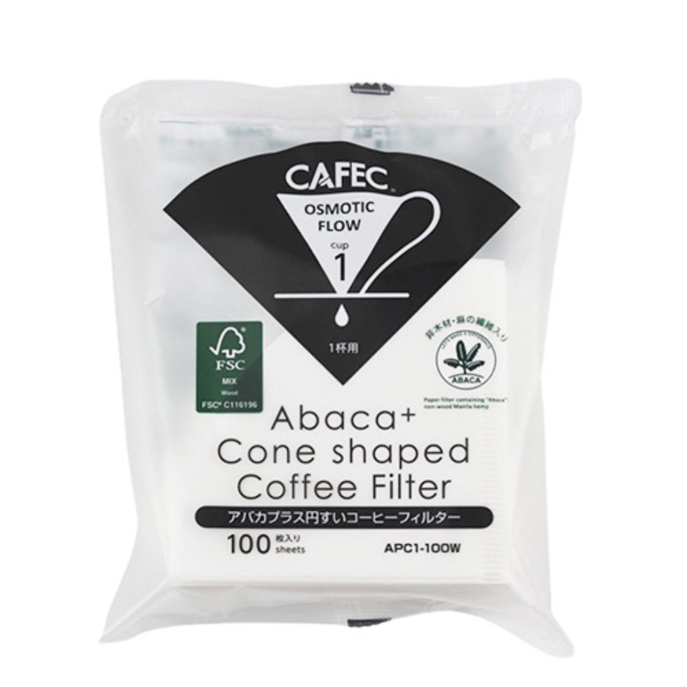 CAFEC ABACA+ Filter Paper Cup1 100 шт