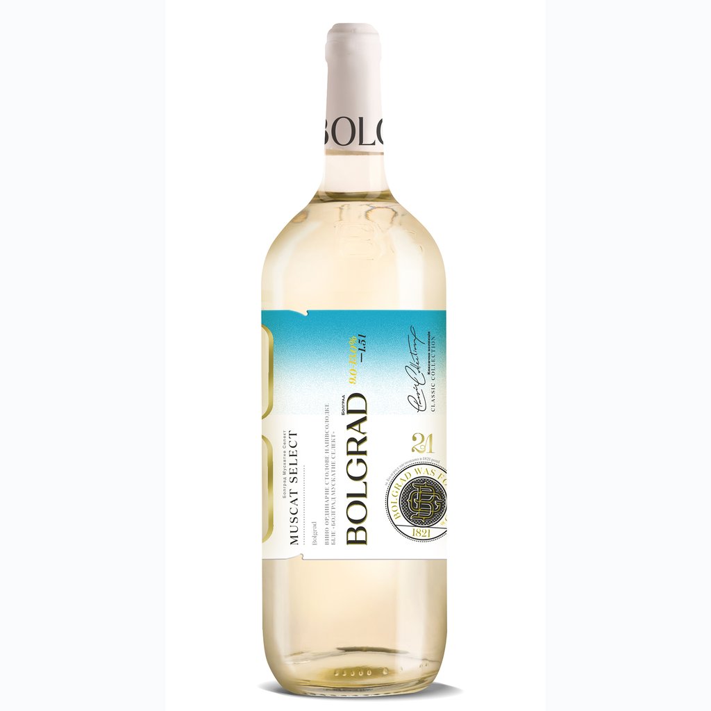Вино Bolgrad Muscat Select біле напівсолодке (0,75л)