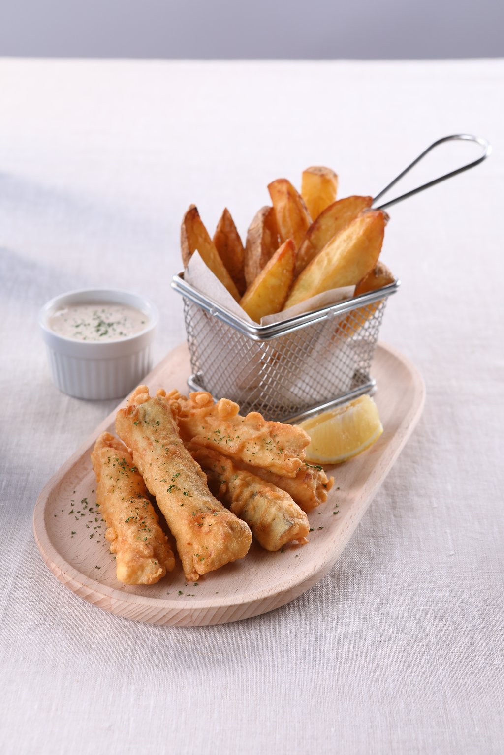 Beer-battered Fish and Chips