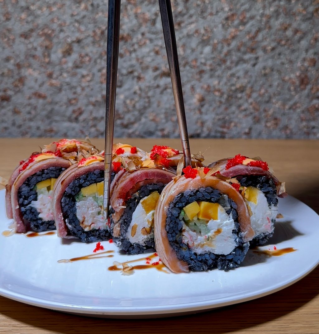 Рол татакі з лососем та тунцем 415г